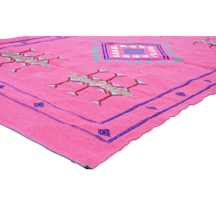 The Moroccan Room Silk Area Rug Pink Perigold